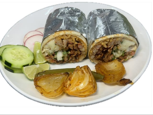 Burrito Pastor.